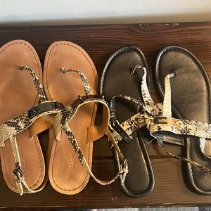 2 coach sandals